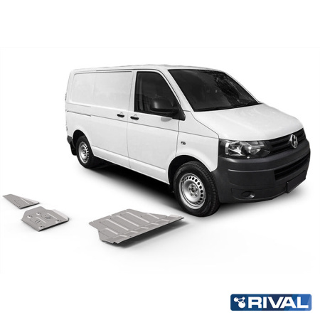 Juego de protecciones (Motor, Caja de cambios, Tubo de escape, Depósito de combustible) Volkswagen Caravelle 2015-2019; Multivan 2015-2019; Transporter 2015-2019; 2 l. / gasolina; 2 l. / diesel